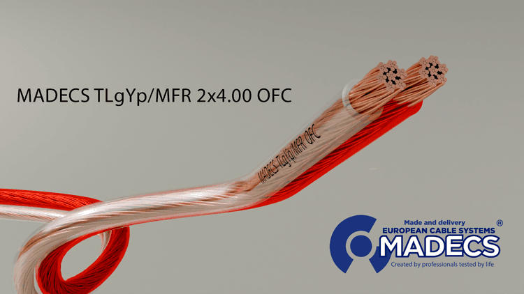 Кабель акустический TLgYp/MFR 2x4.00 прозрачный Польша