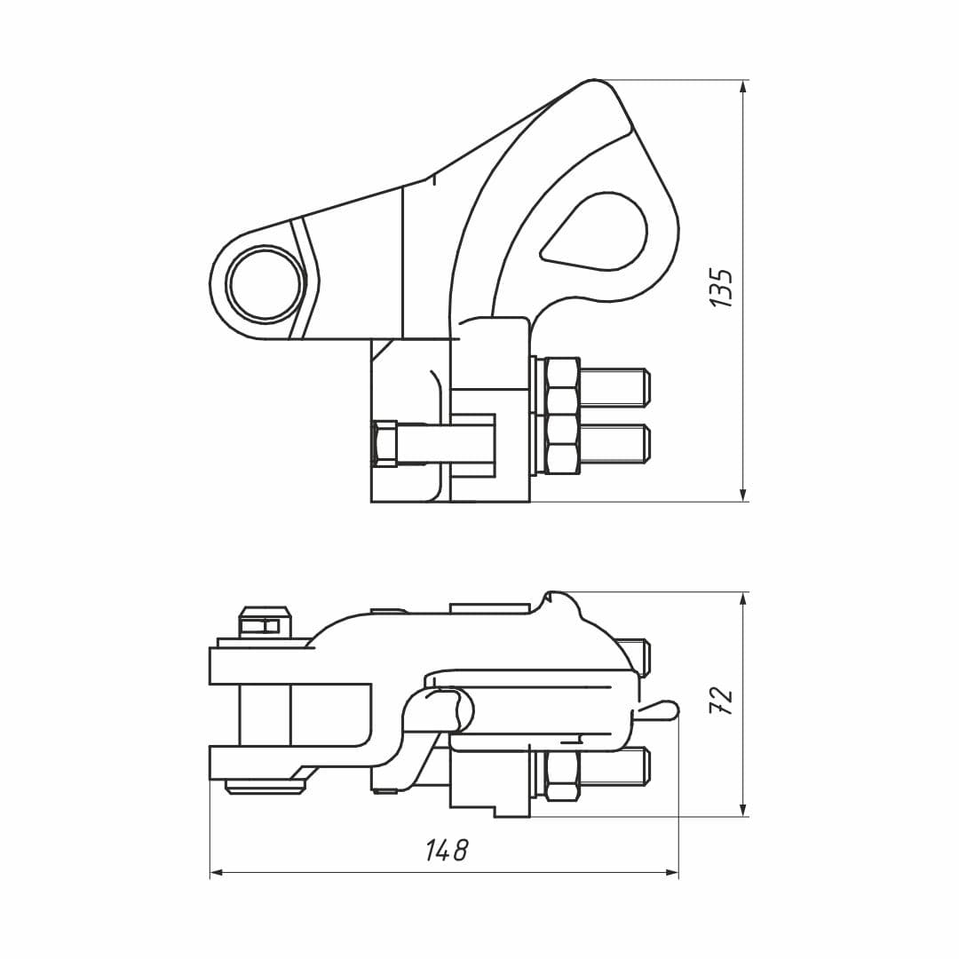 Зажим анкерный PAZ 3 (НБ-44/5,6-16)