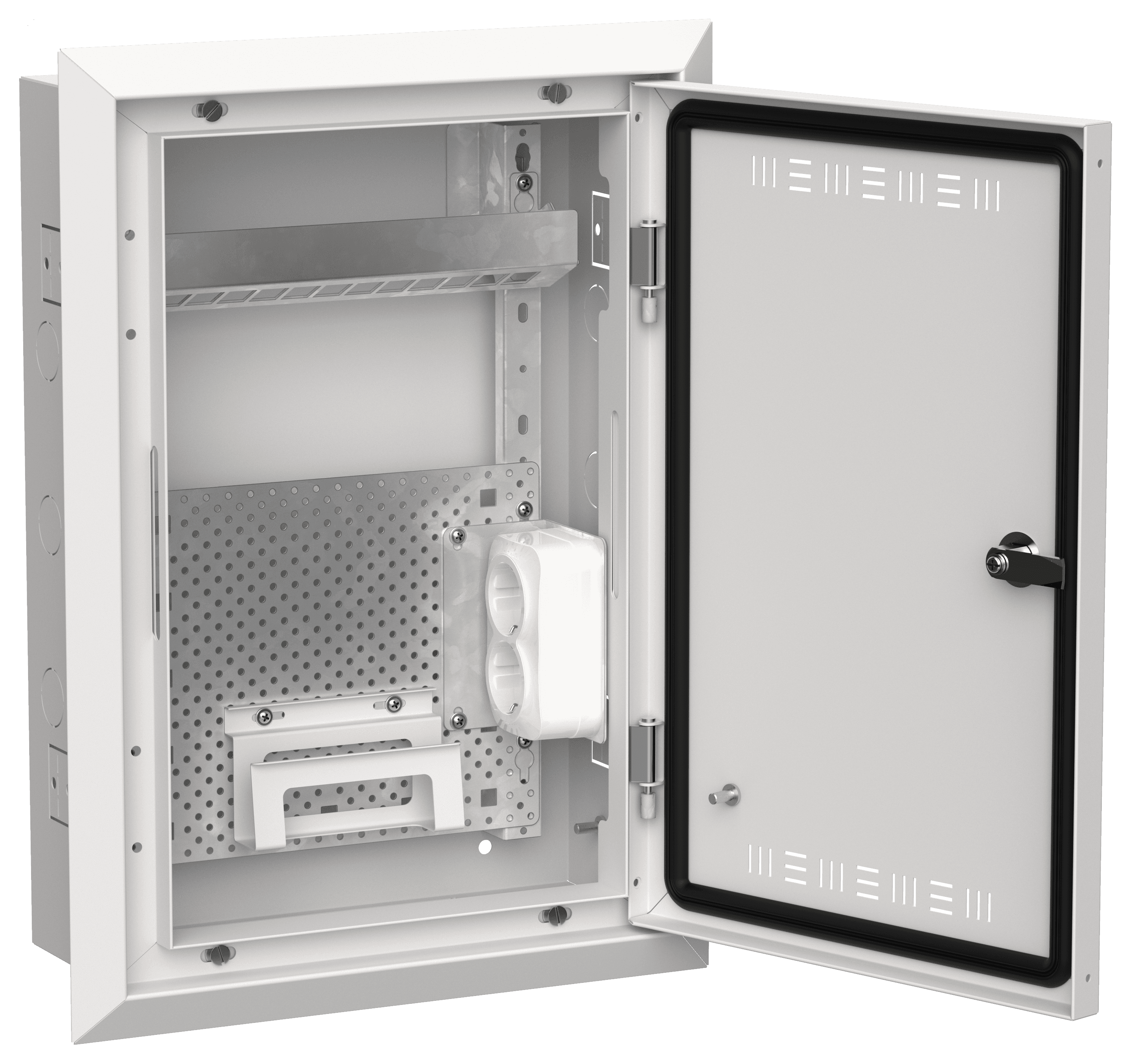 TITAN 5 Корпус мультимедиа ЩРв-24 (1х24) 505х365х130мм IP30 белый IEK