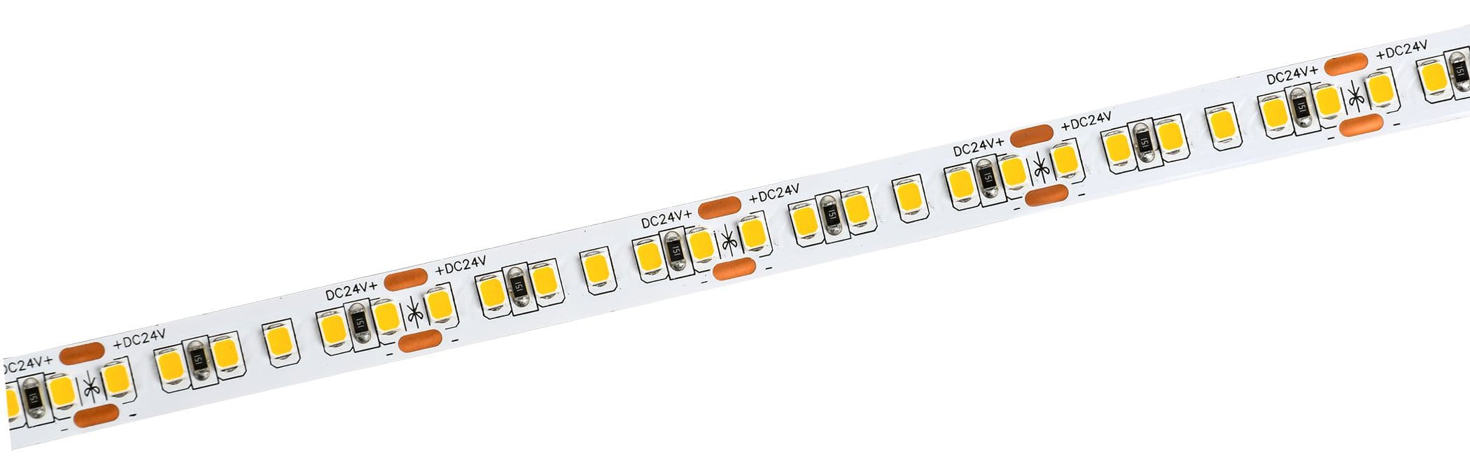 Лента светодиодная 5 м SMD2835 168LED/м 14Вт/м IP20 ширина 10мм 24В теплый белый