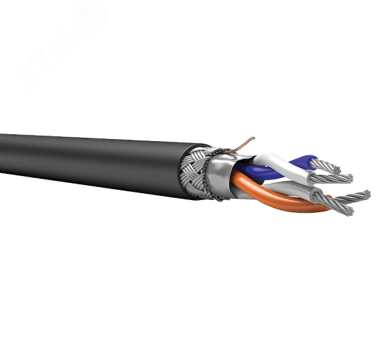 Кабель ТехноКИМ-300 ПЭоПнг(A)-HF 4x0.75 бз ТУ 3581-018-53930360-2015 черный