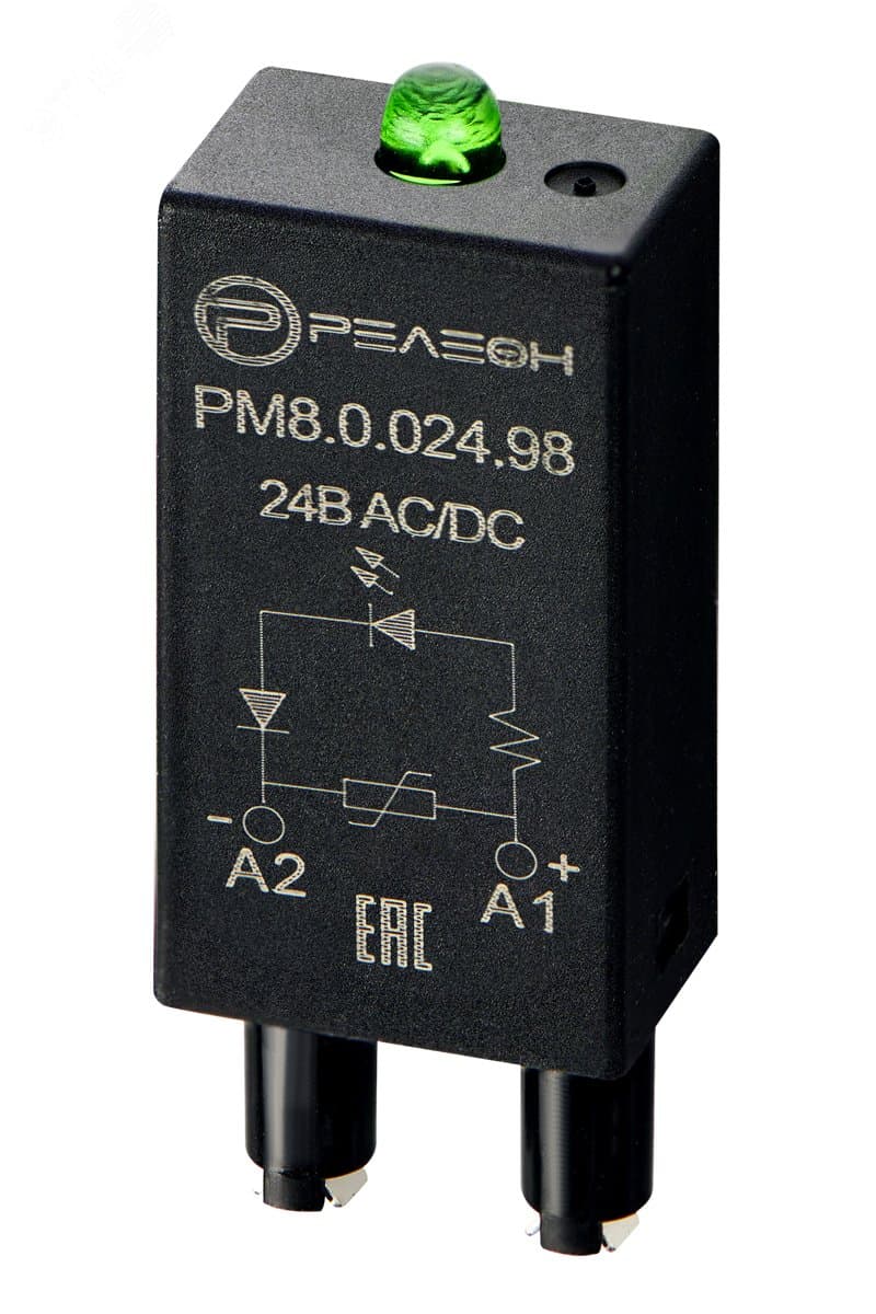 Модуль индикации и защиты, LED + Варистор 24В AC/DC