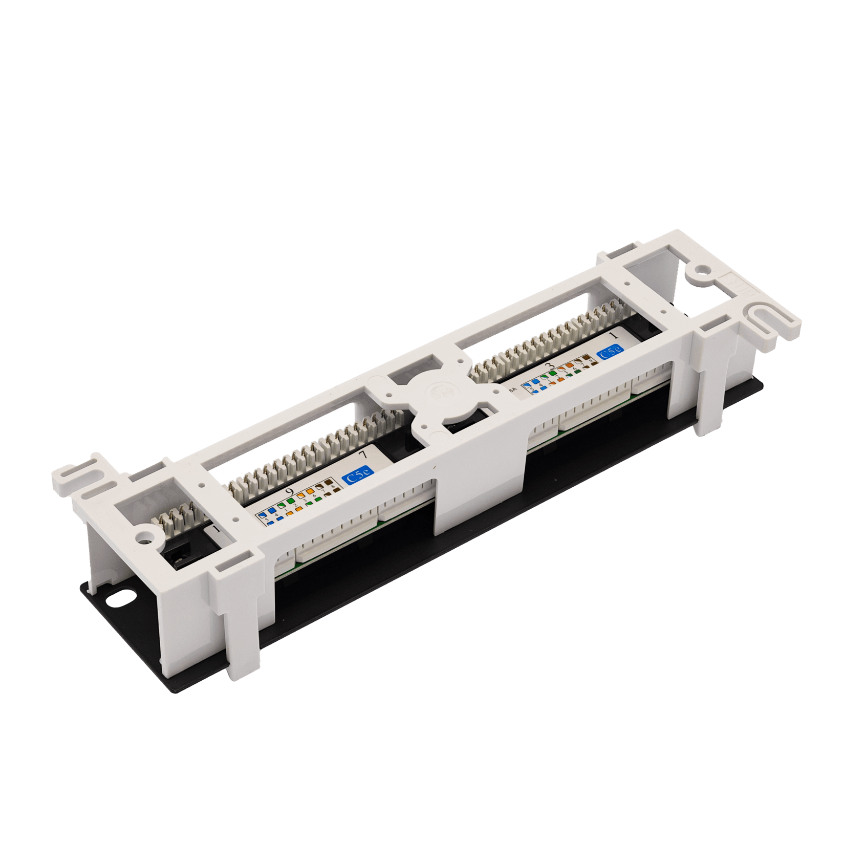 Патч-панель настенная 12 портов RJ-45. UTP. Cat.5e