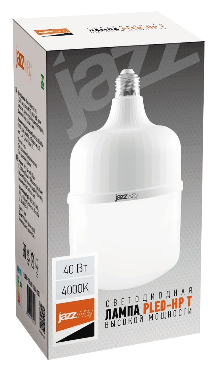 Лампа светодиодная LED 40Вт E27 3400Лм белый 230V/50Hz