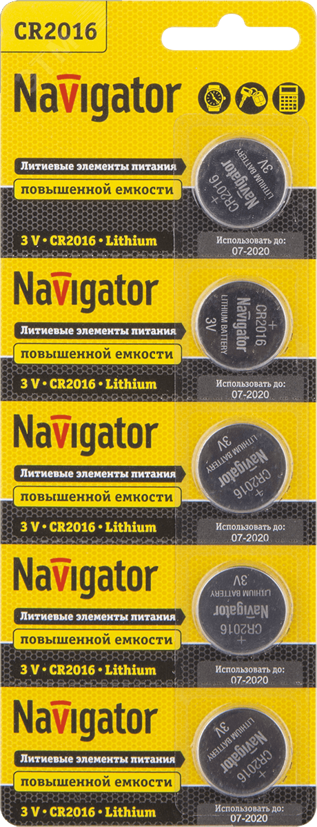 Батарейка NBT-CR2016-BP5