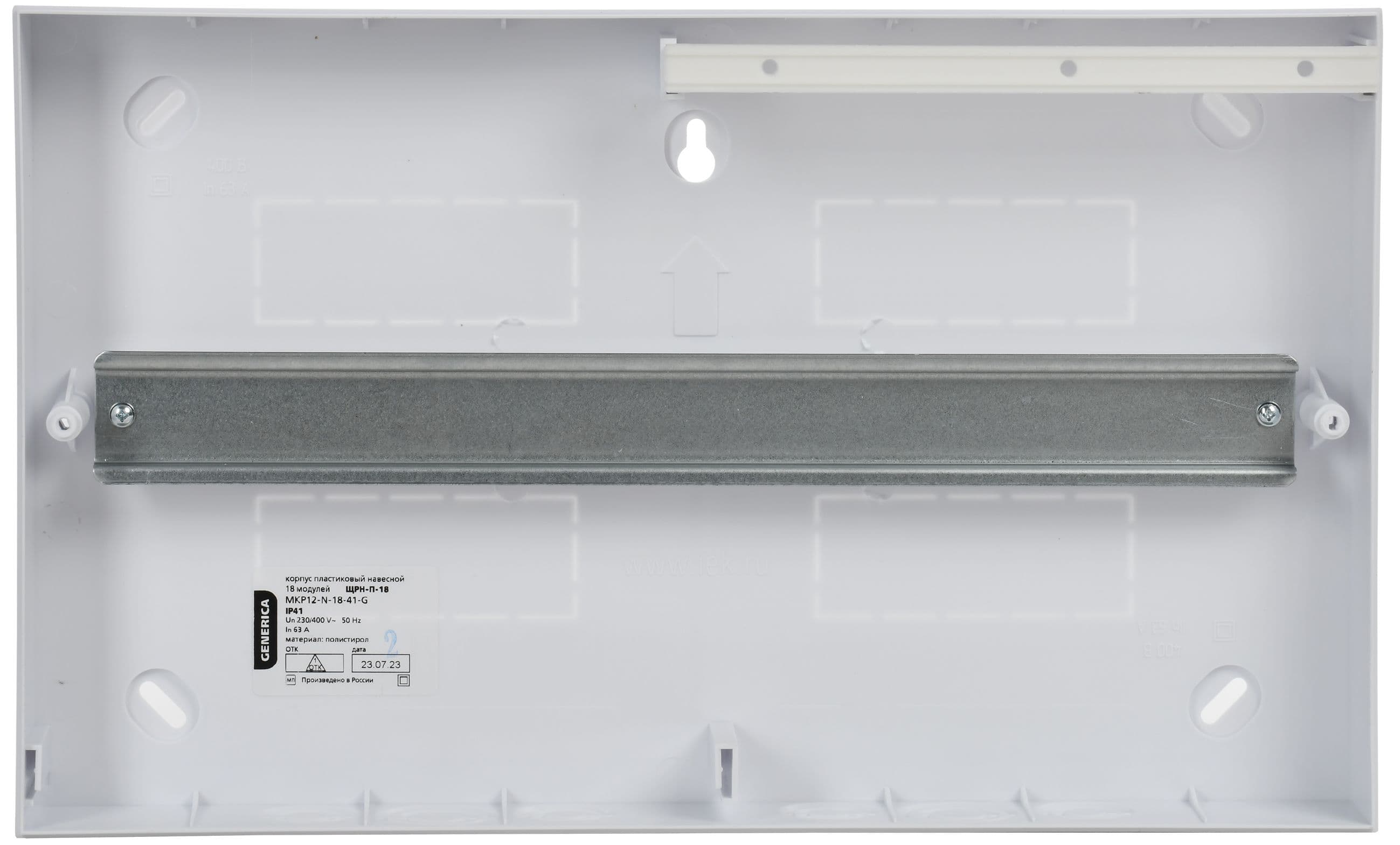 Корпус пластиковый ЩРН-П-18 белая дверь IP41