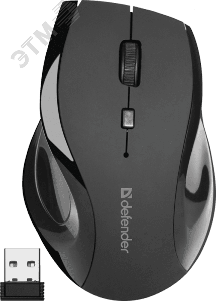 Мышь беспроводная Accura мм-295 800-1600 dpi, 6 кнопок, черный