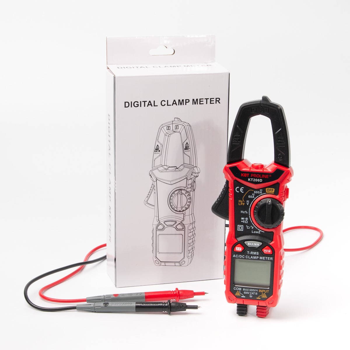 Клещи токовые цифровые КТ 206D серия PROLINE