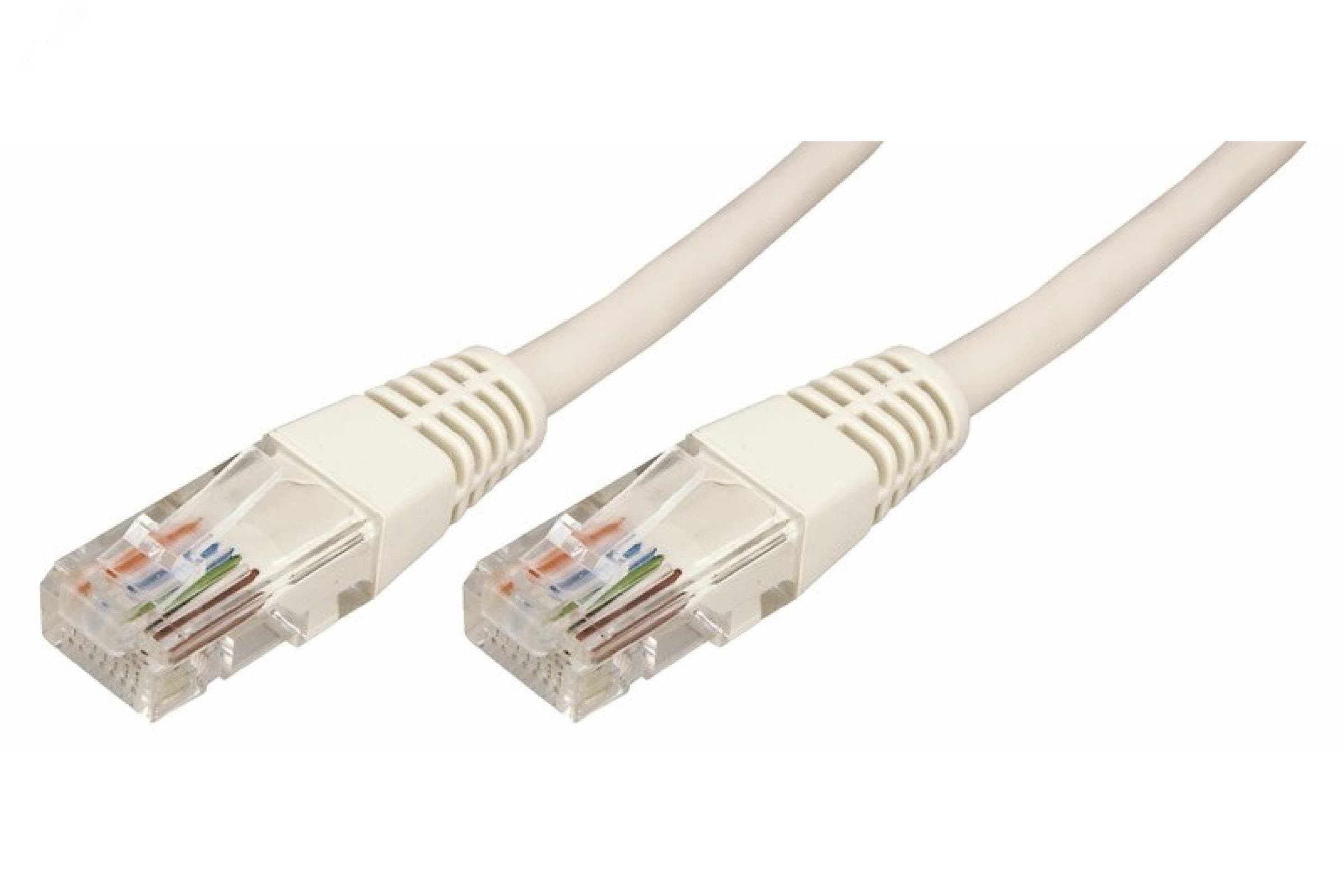 Патч-корд U/UTP CAT5e PVC серый 1.5 м