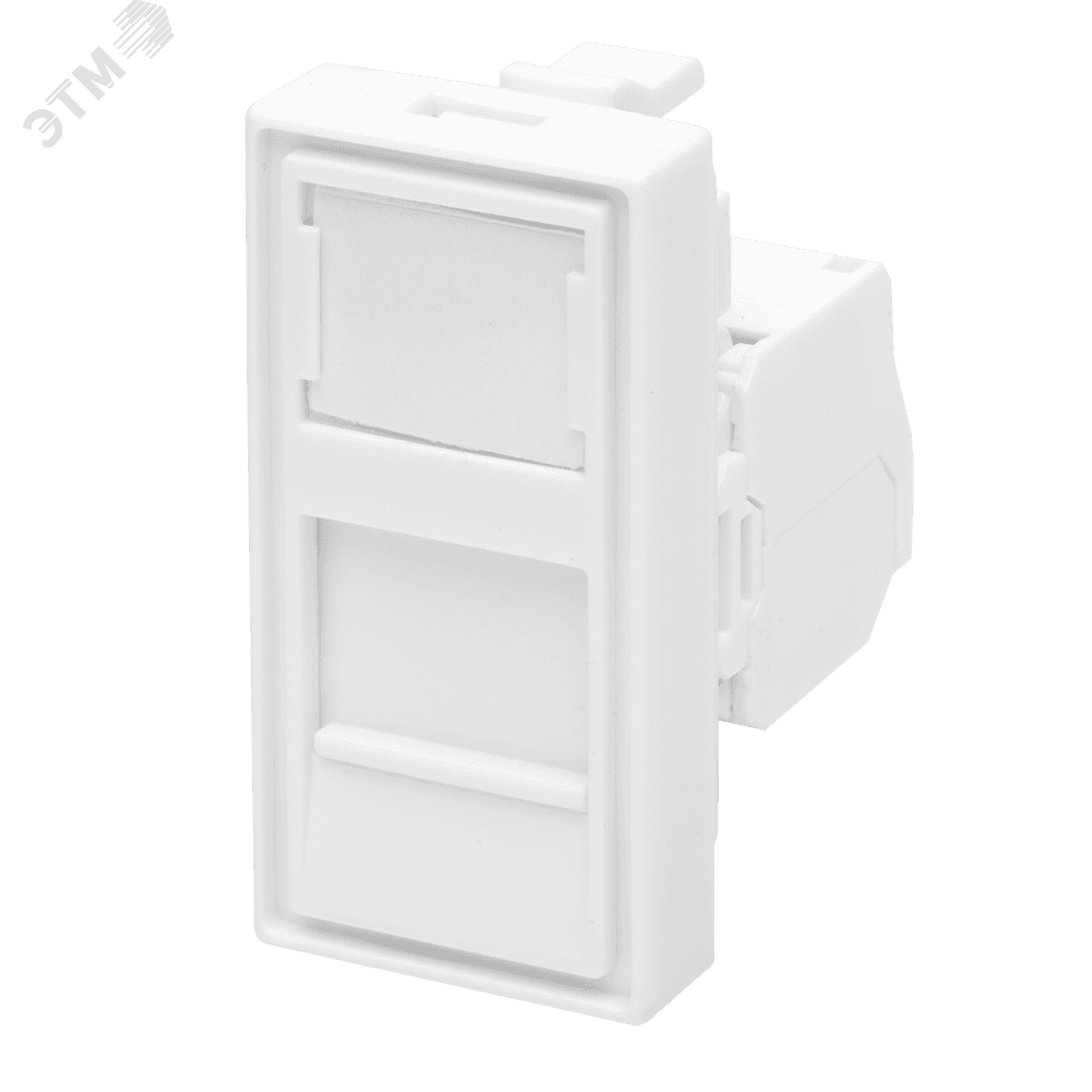 Модуль розетки 45х22,5 Mosaic в сборе UTP 8P8C    (RJ-45) cat.5e
