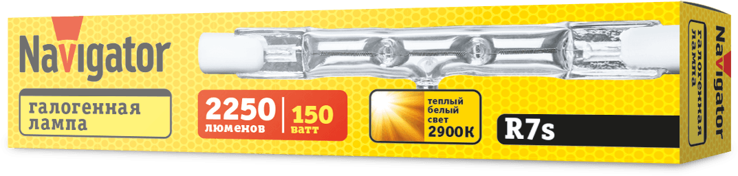 Лампа галогенная КГ-150вт 220в R7S 78мм