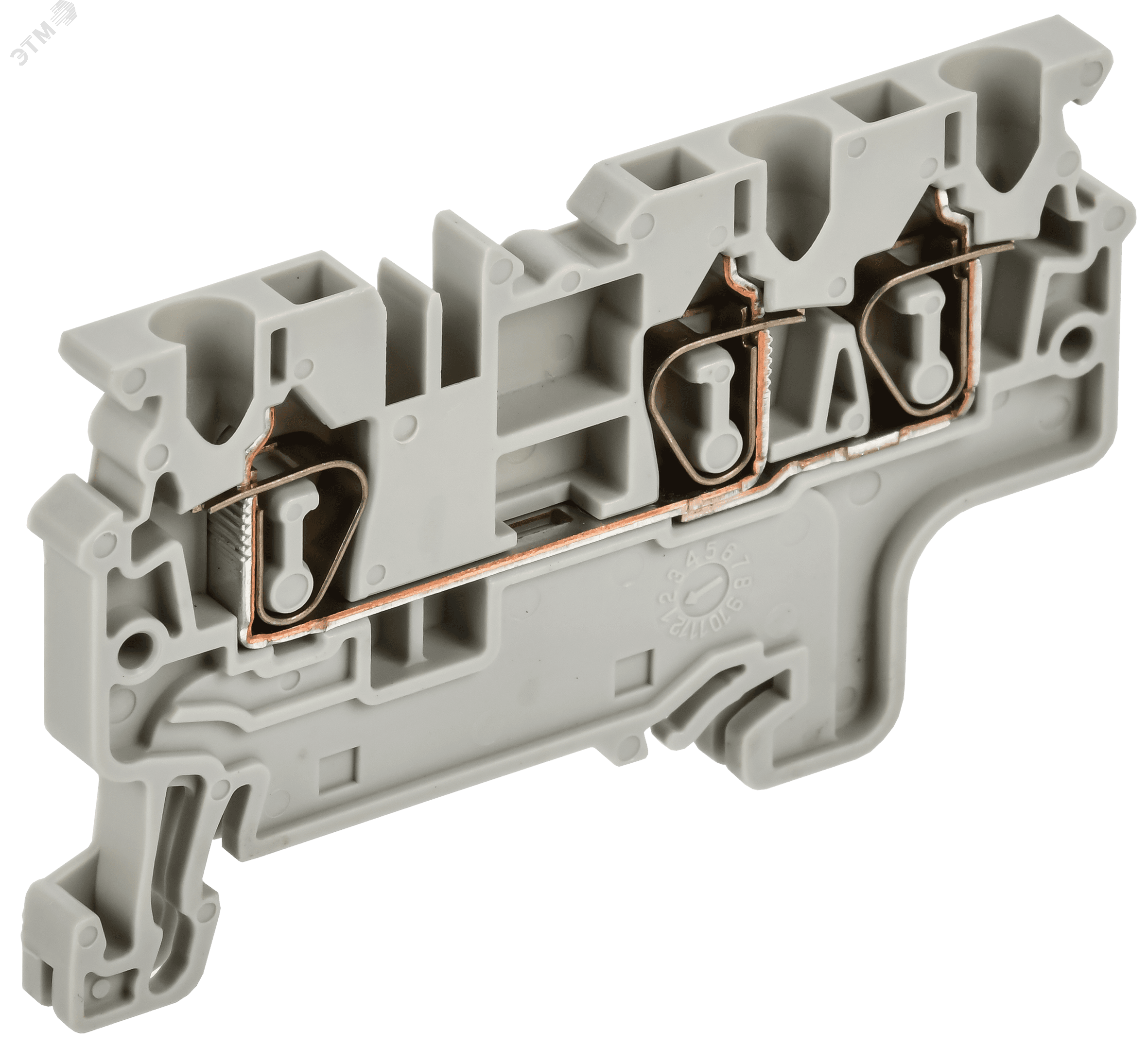 ARMAFIX Клемма пружинная CX2.5-4 2,5мм2 четырехконтактная серая IEK