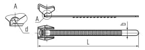 Подвес ПКТ 160 (черн) (100шт)
