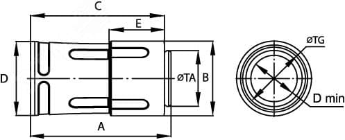 Переходник армированная труба-жесткая труба IP67 20мм