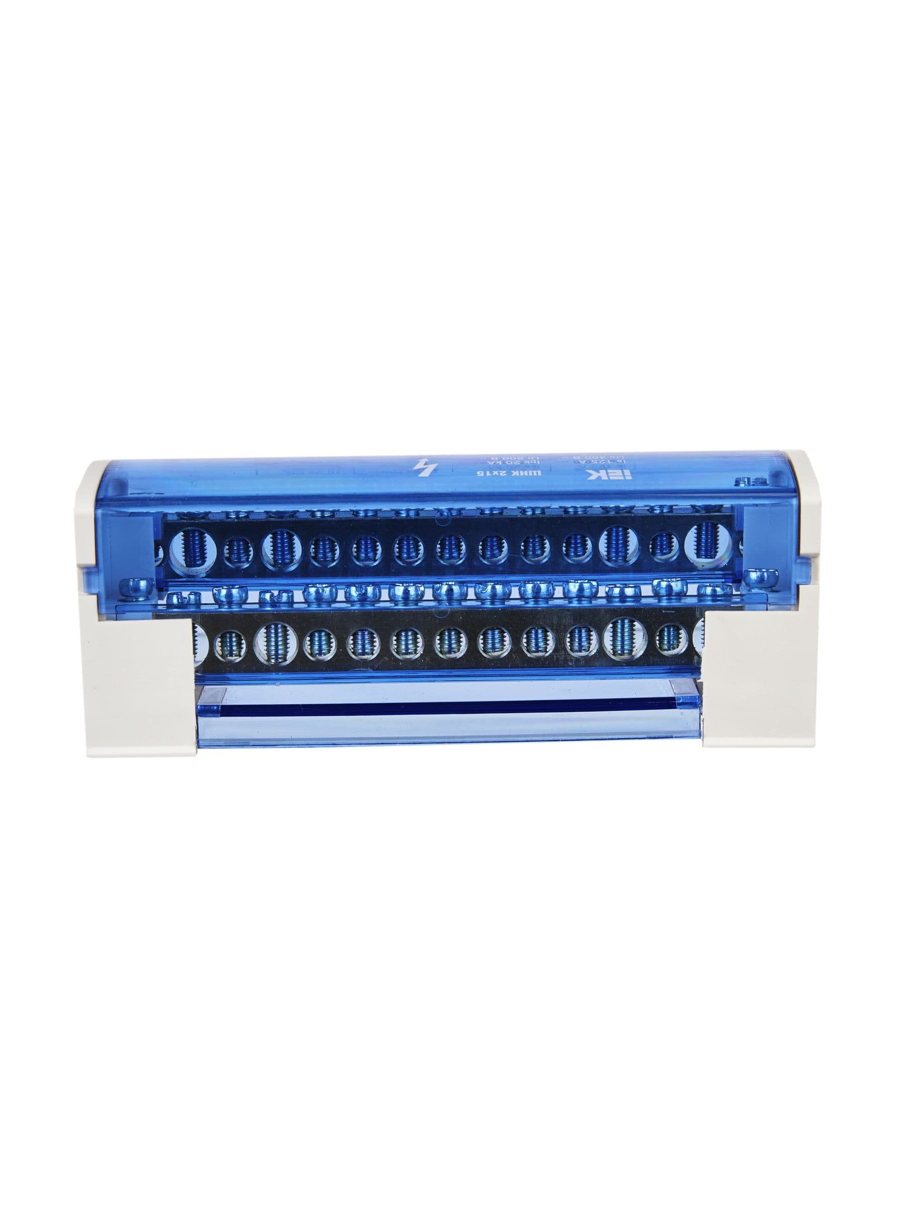 Шины на DIN-рейку в корпусе (кросс-модуль) ШНК 2х15 L+PEN