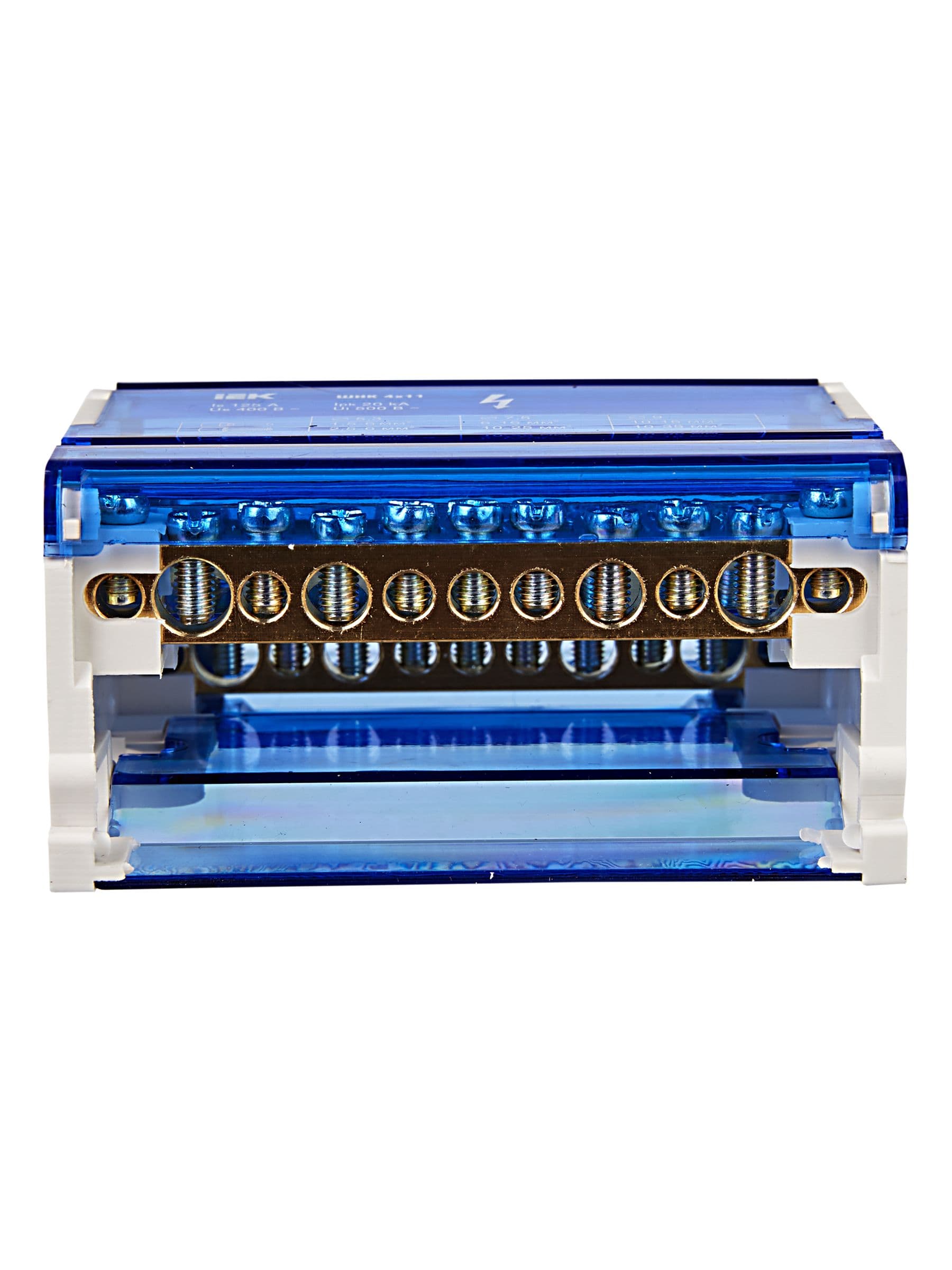 Шины на DIN-рейку в корпусе (кросс-модуль) ШНК 4х11 3L+PEN