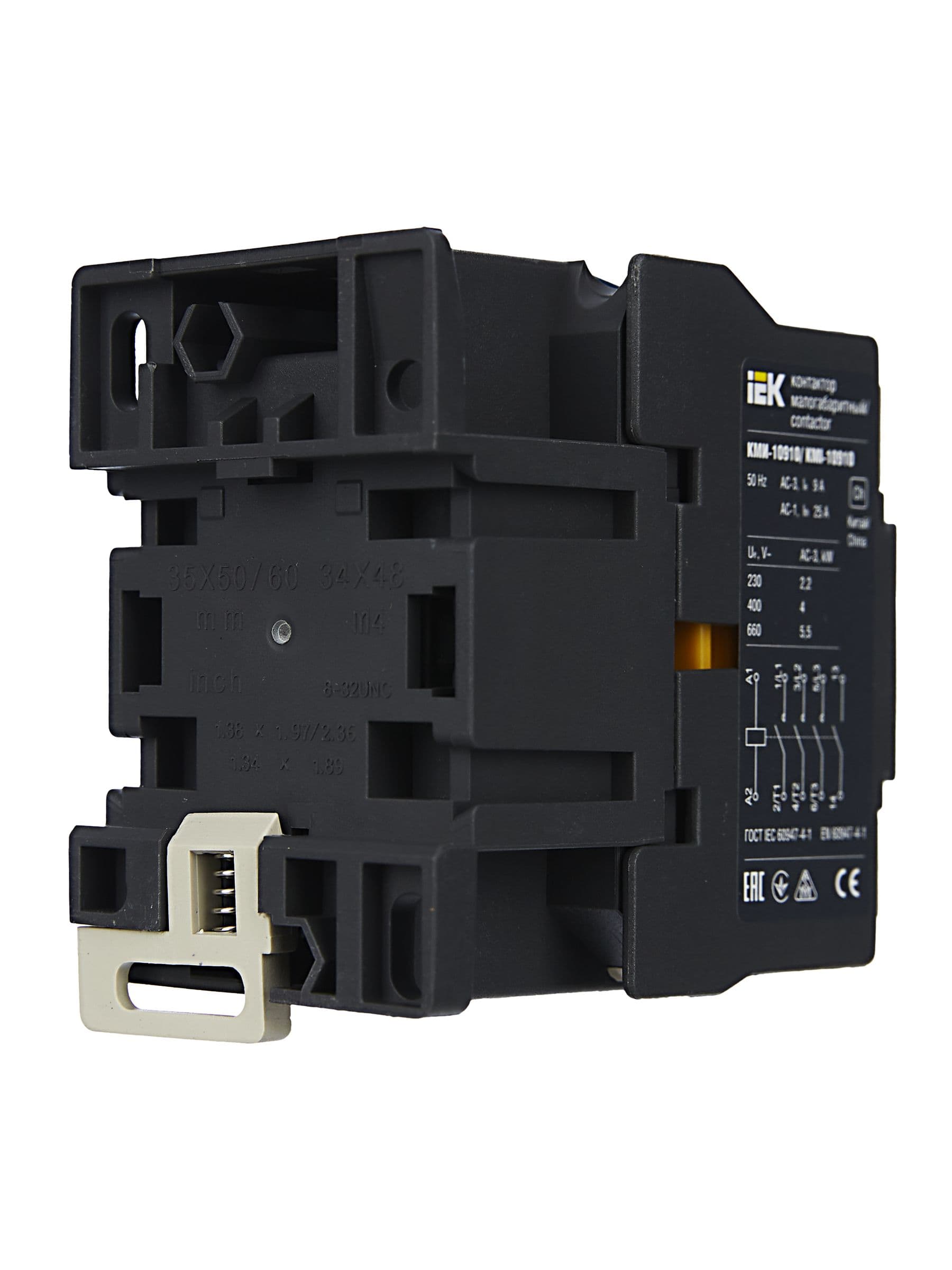 Контактор КМИ-10910 9А 230В/АС3 1NO