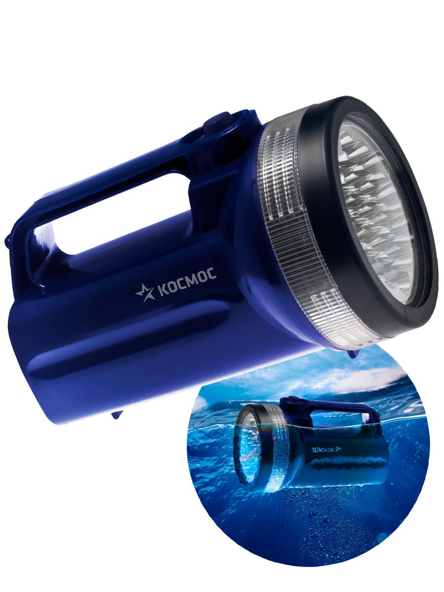 Фонарь-прожектор , 19 LED, 4 батарейки D, 190 lm,