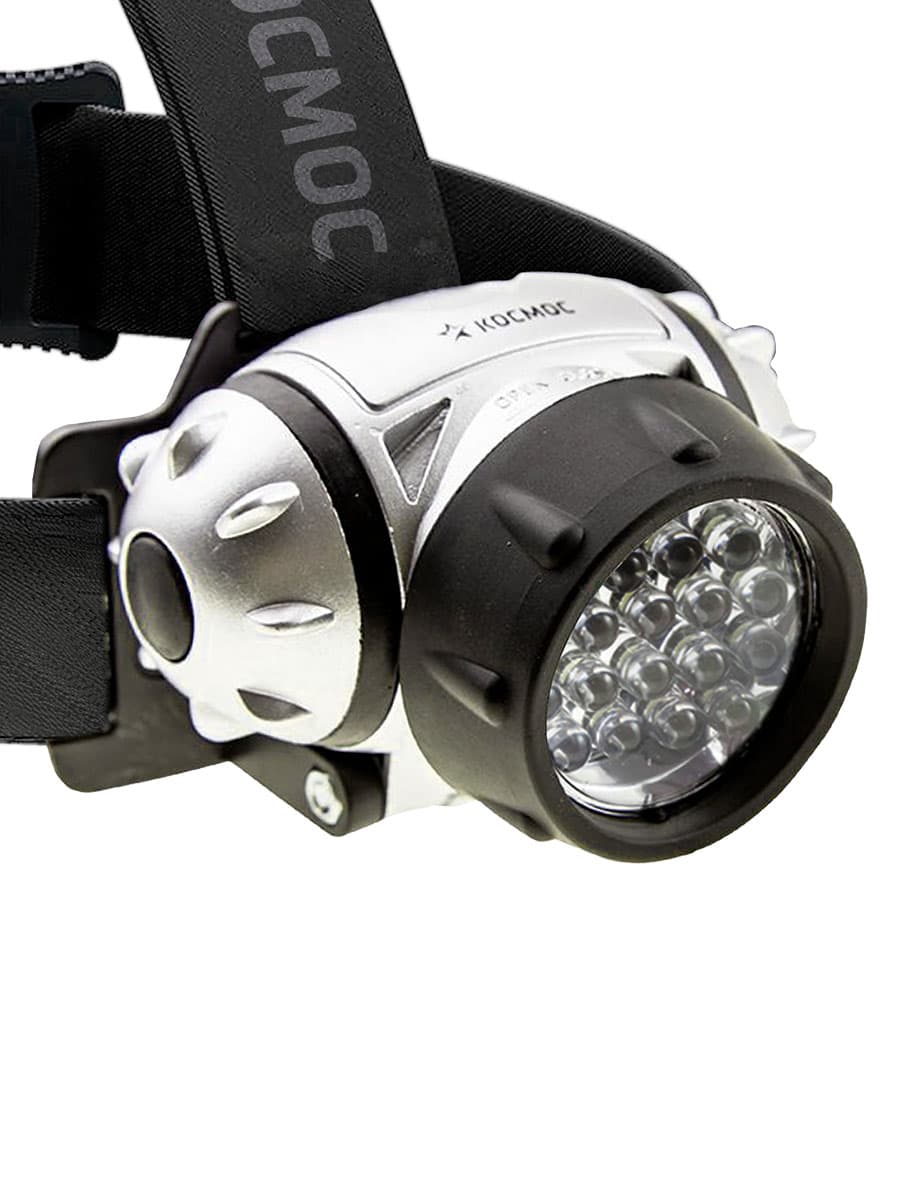 Фонарь налобный, 14 LED, 3 батарейки ААА, 130Lm