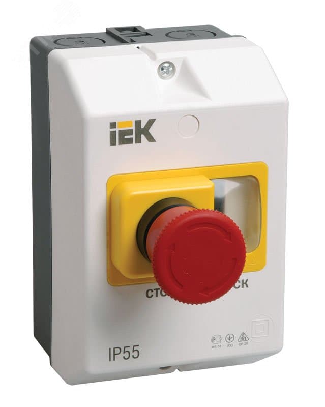 "Оболочка защитная с кнопкой ""Стоп"" IP54 IEK"