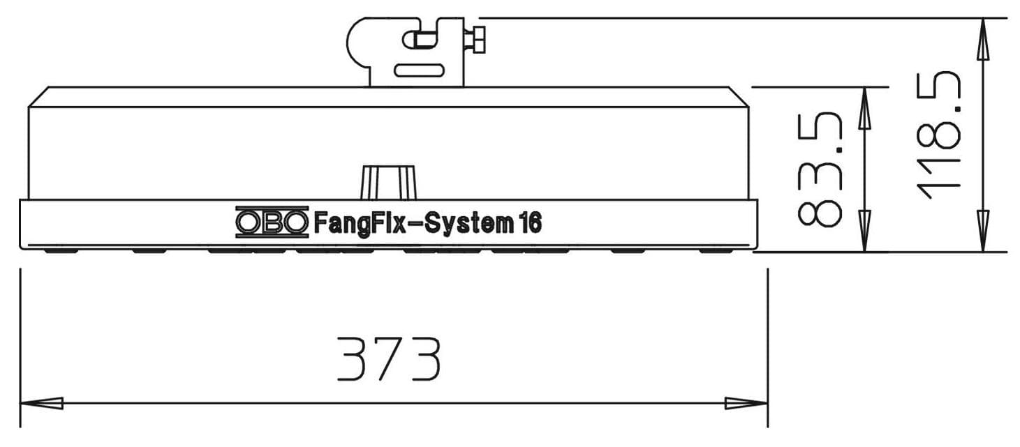 Основание молниеприемника D 16 мм бетонное, 16 кг (F-FIX-16)