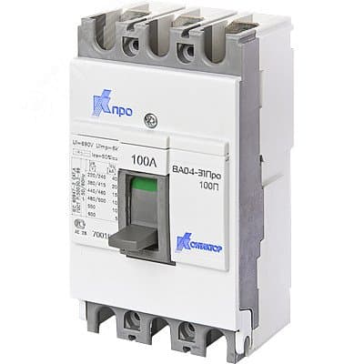 Выключатель автоматический ВА04-31 Про 3p 100 А Icu-10 kA (100C)