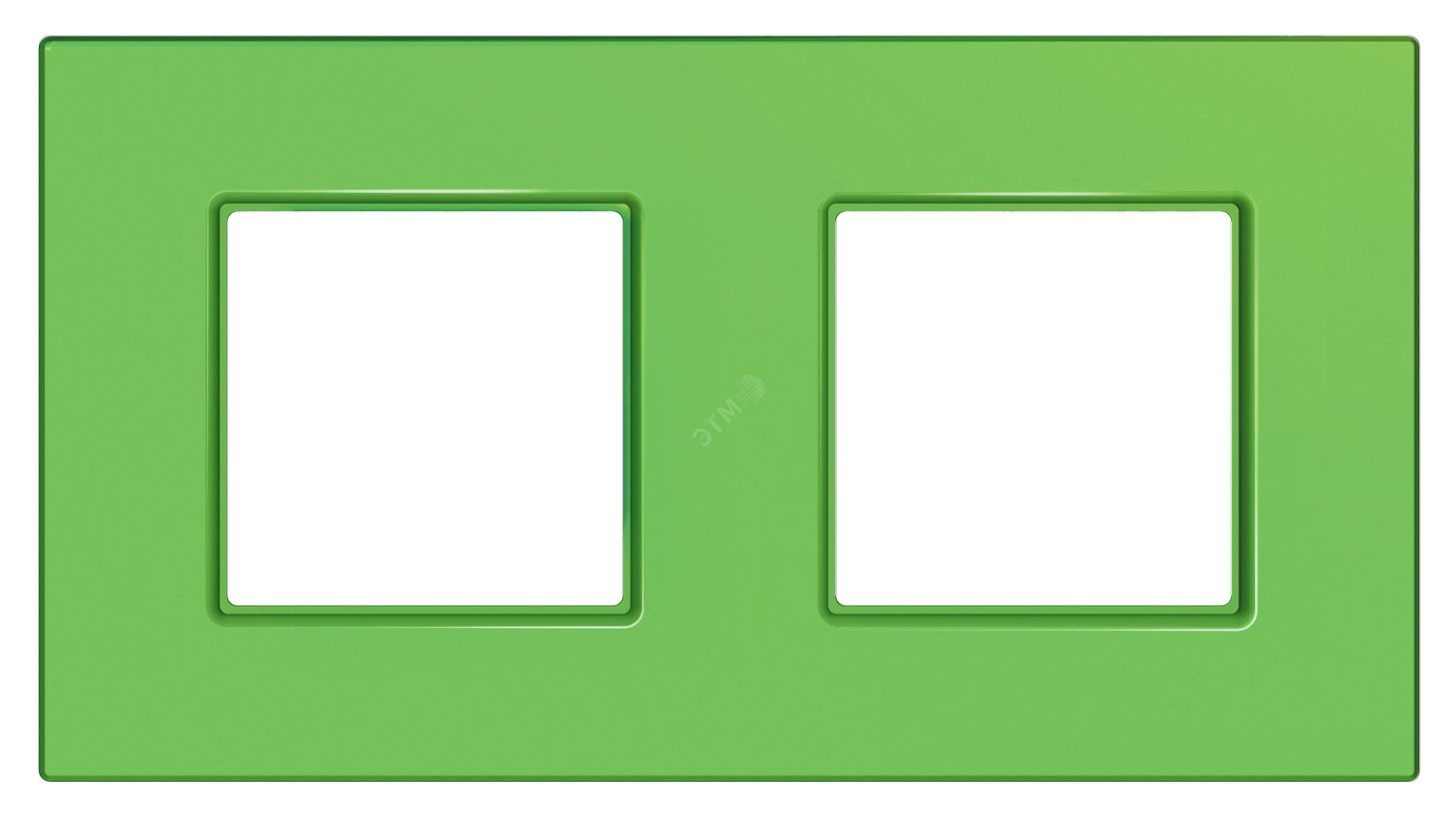 UNICA QUADRO Рамка 2 поста киви