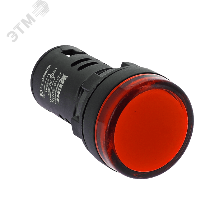 Лампа AD16-22HS LED матрица 22мм красный