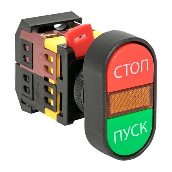 Кнопка APBB-22N Пуск-Стоп овальная 220В