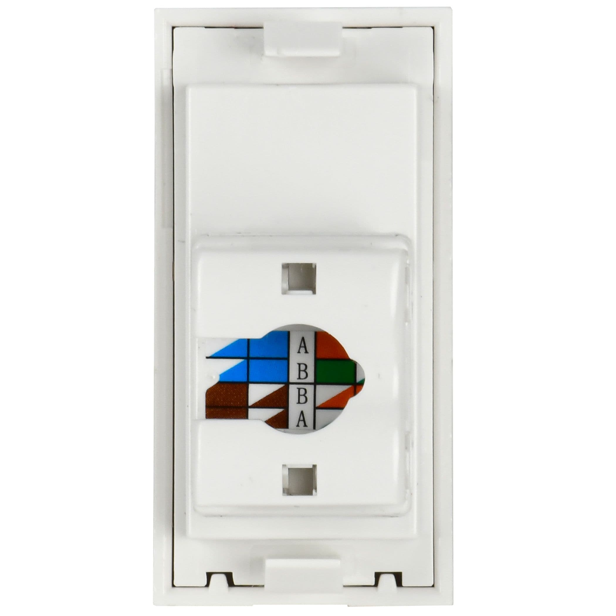Розетка компьютерная РКИ-10-00-П RJ-45 UTP кат.5e (на 1 модуль) ПРАЙМЕР белая