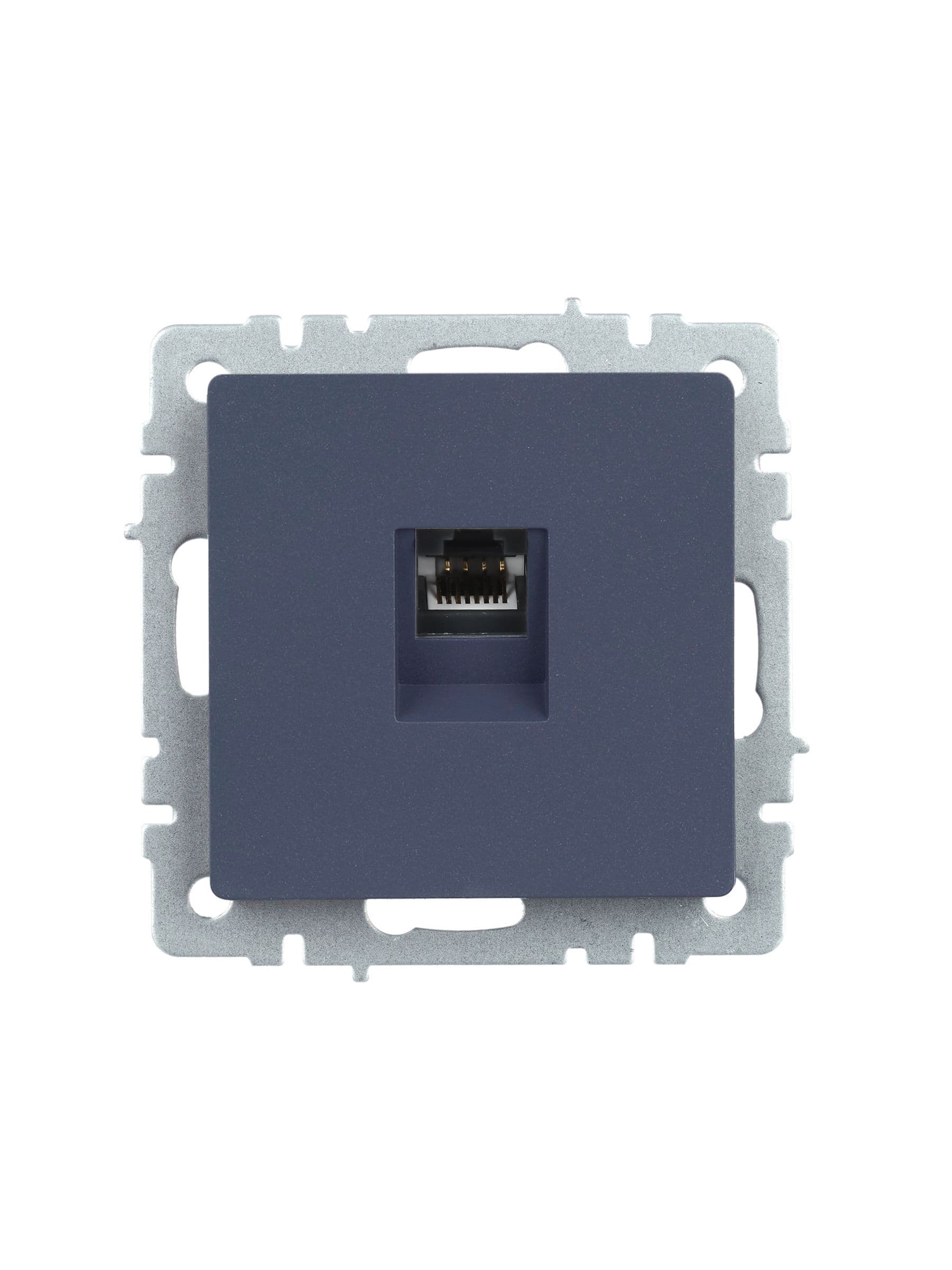 BRITE Розетка компьютерная RJ45 кат.5E РК10-БрМ маренго