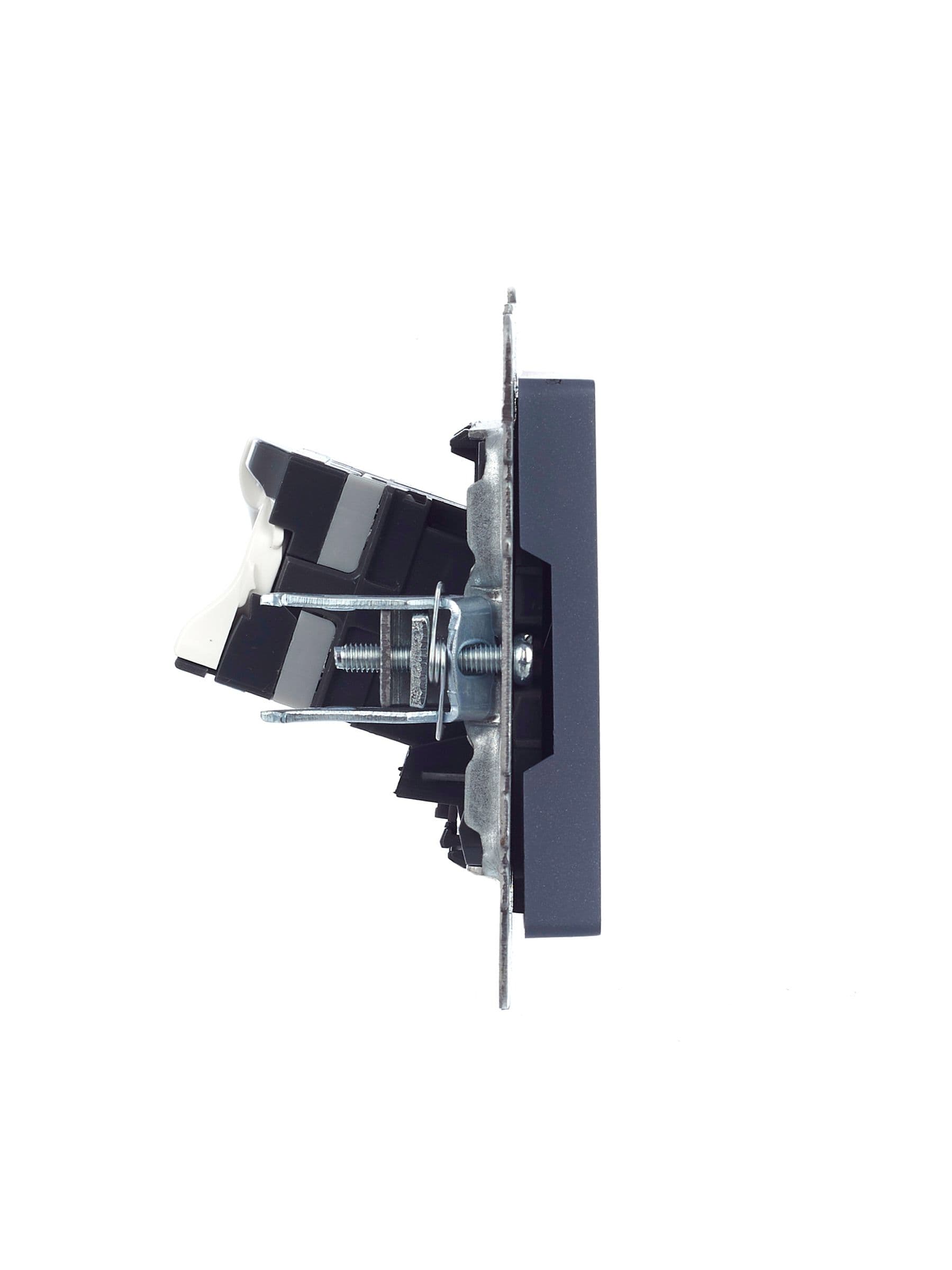 BRITE Розетка компьютерная RJ45 кат.5E РК10-БрМ маренго