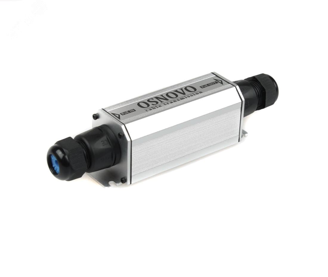 Удлинитель уличный PoE 2хRJ45 10/100/1000 Мб/с, IP66, до 500 м