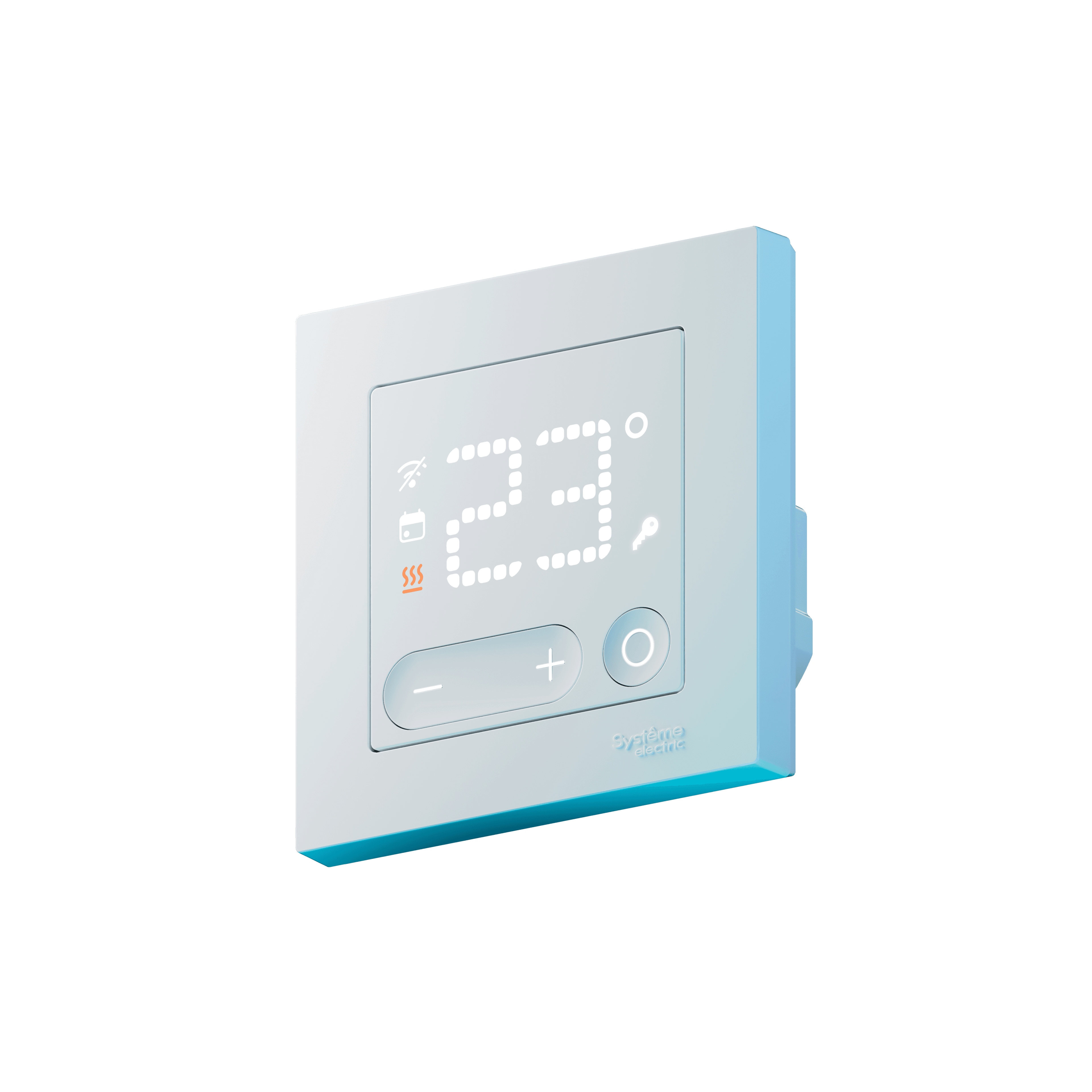 ATLASDESIGN SMART Термостат программируемый для   электрического теплого пола, Zigbee, 16 А, мех.,  БЕЛЫЙ
