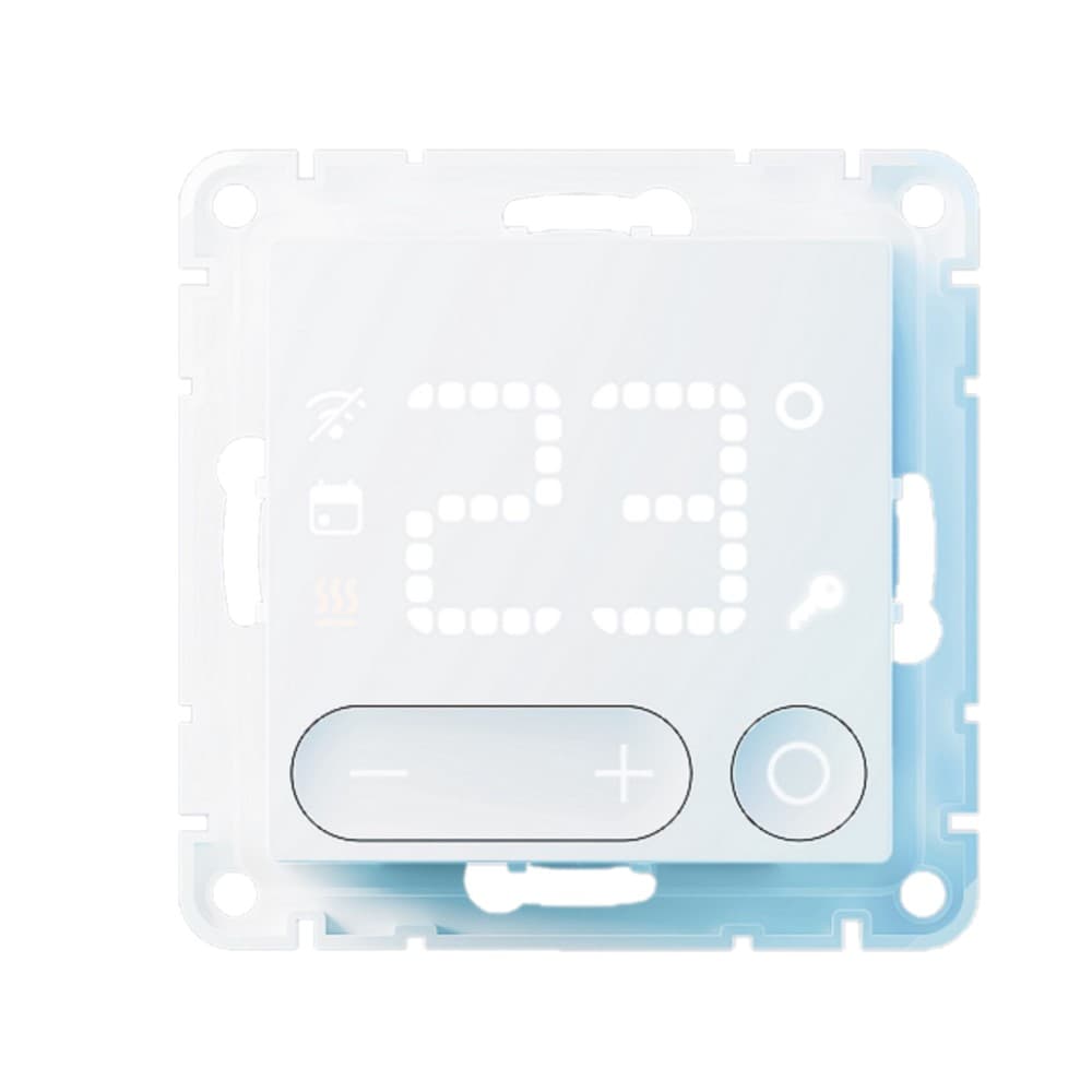 ATLASDESIGN SMART Термостат программируемый для   электрического теплого пола, Zigbee, 16 А, мех.,  БЕЛЫЙ