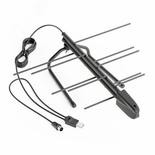 Антенна комнатная активная ТВ BAS-5133-USB Меркурий 3.0