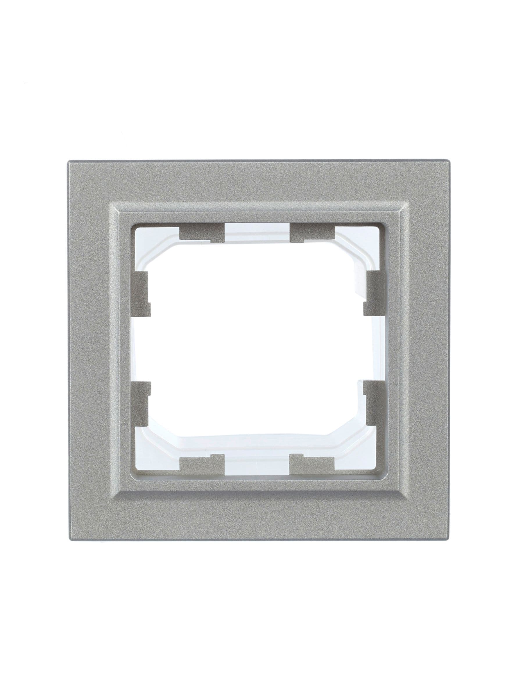 BRITE Рамка 1-местная IP44 РУ-1-БрА-44 алюминий