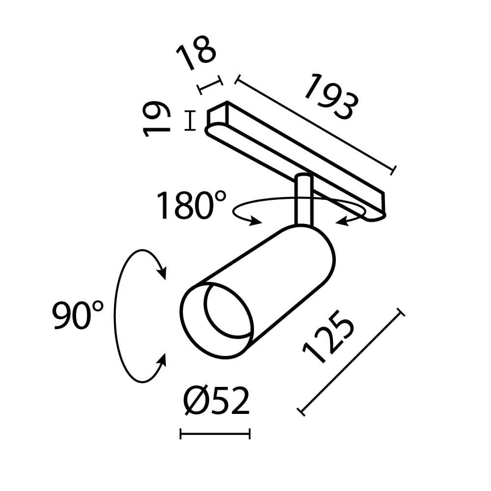 Светильник трековый Focus Led Exility 3000K 12Вт 24 град