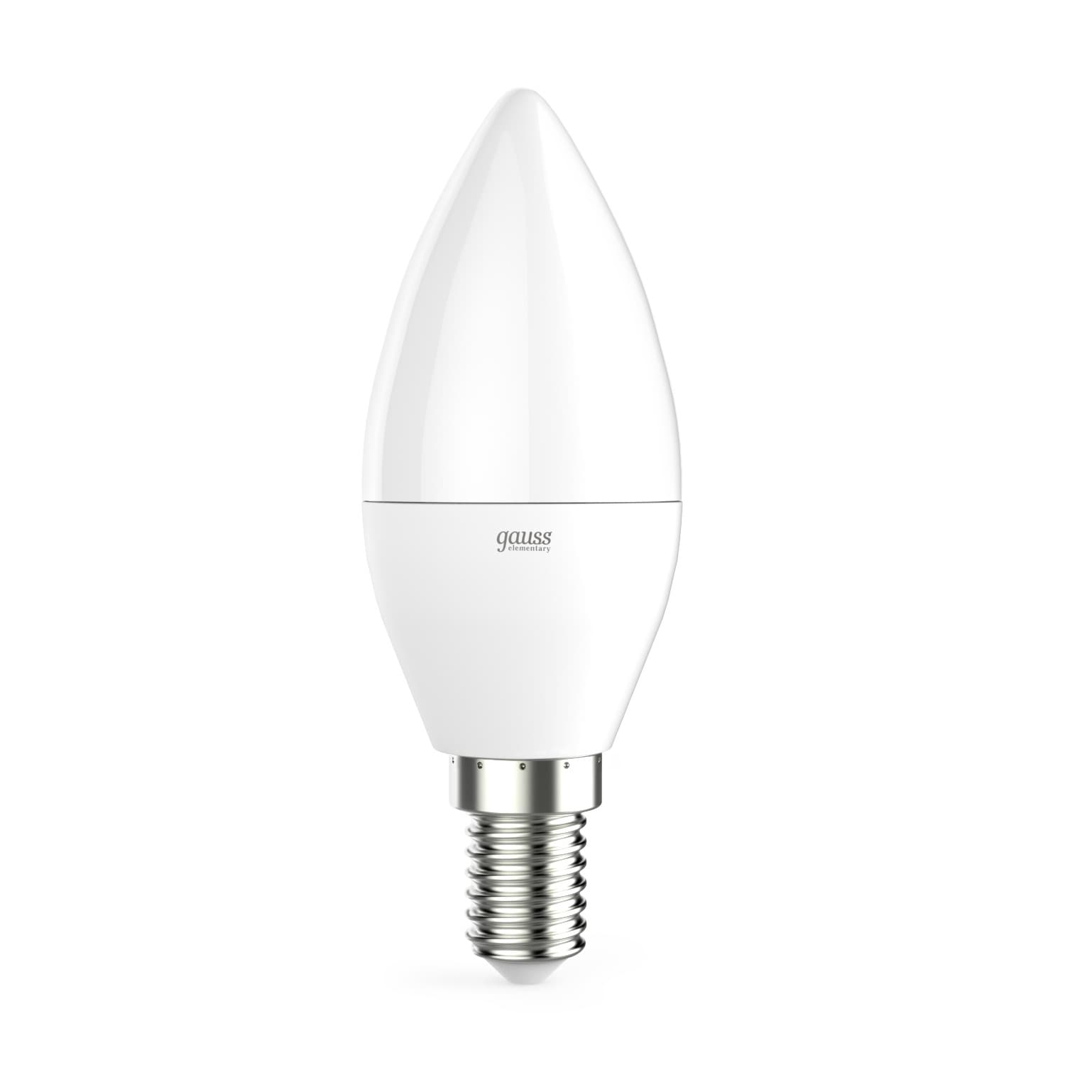 Лампа светодиодная LED 8 Вт 560 лм 6500К свеча холодный E14 AC 220В Elementary