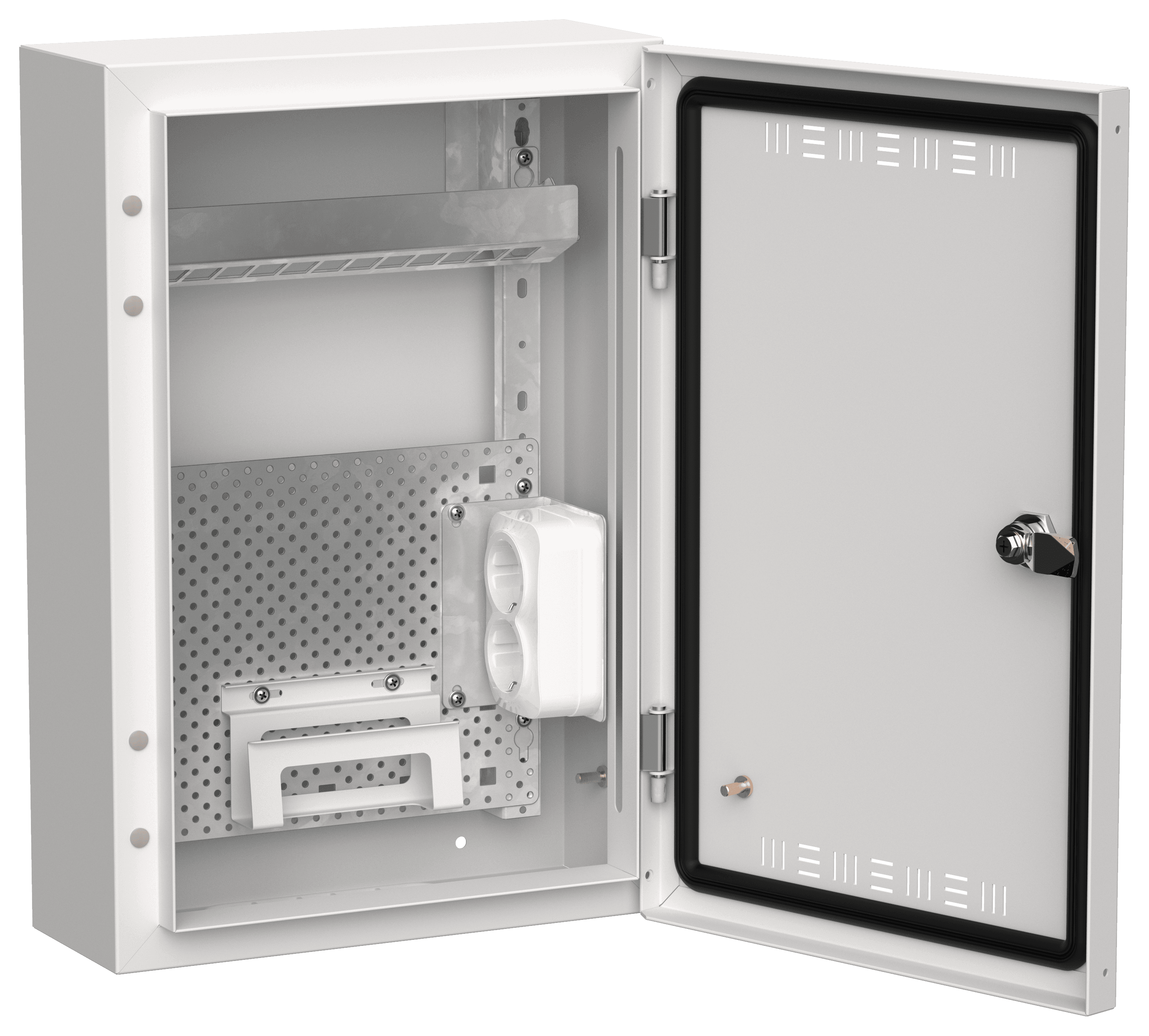TITAN 5 Корпус мультимедиа ЩРн-24 (1х24) 460х310х140мм IP30 белый IEK