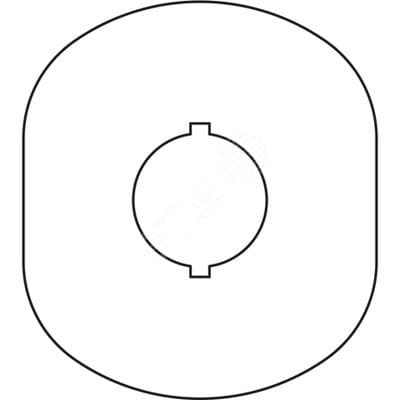 Шильдик MA6-1024 (желт.пласт. 1 место) с без текста
