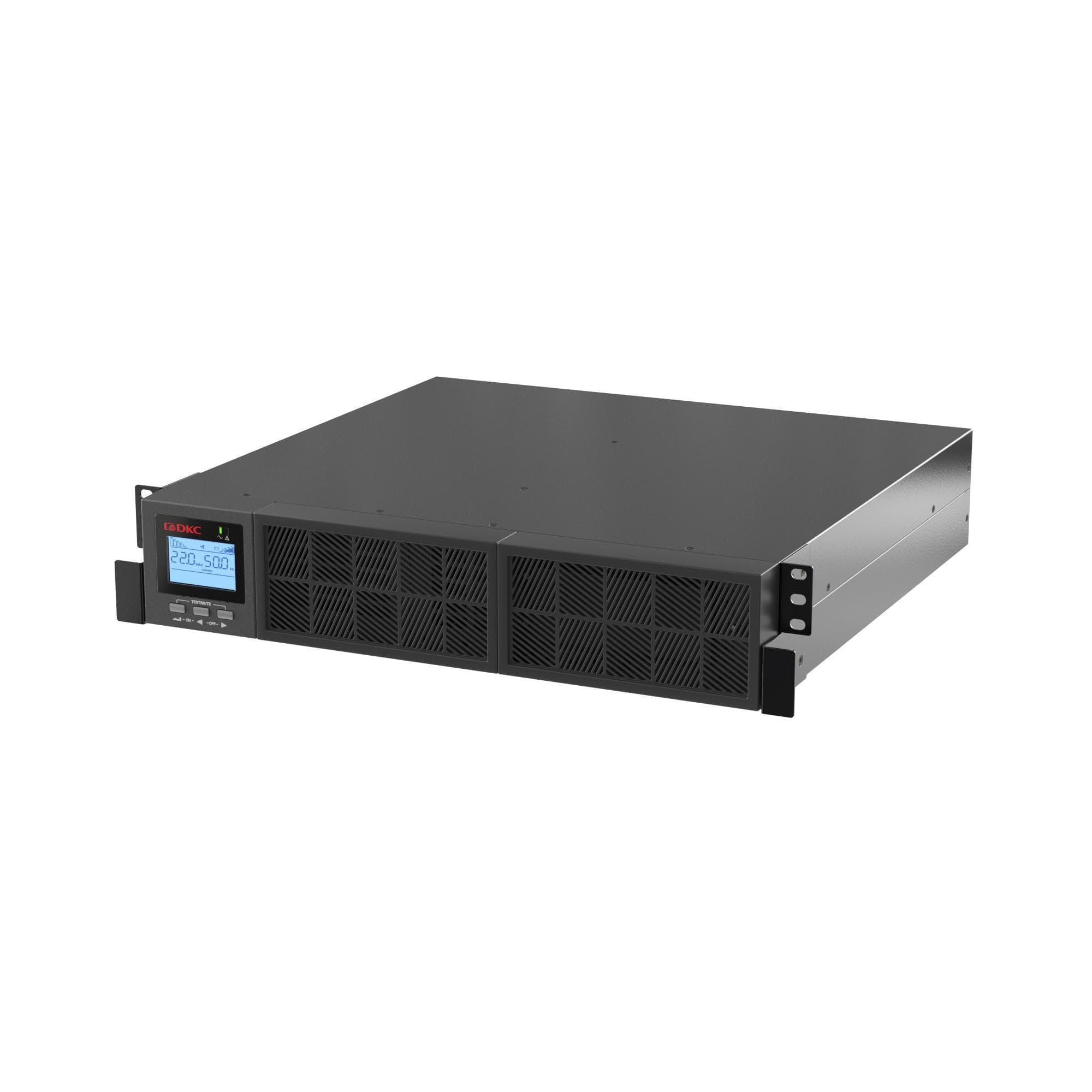 Источник бесперебойного питания Online Смолл Рэкмаунт (Small Rackmount), 3000 ВА/2700 Вт, 1/1, 8xIEC C13, EPO, USB, RS-232, Rack 2U, з/у 1А, 6x9Ач