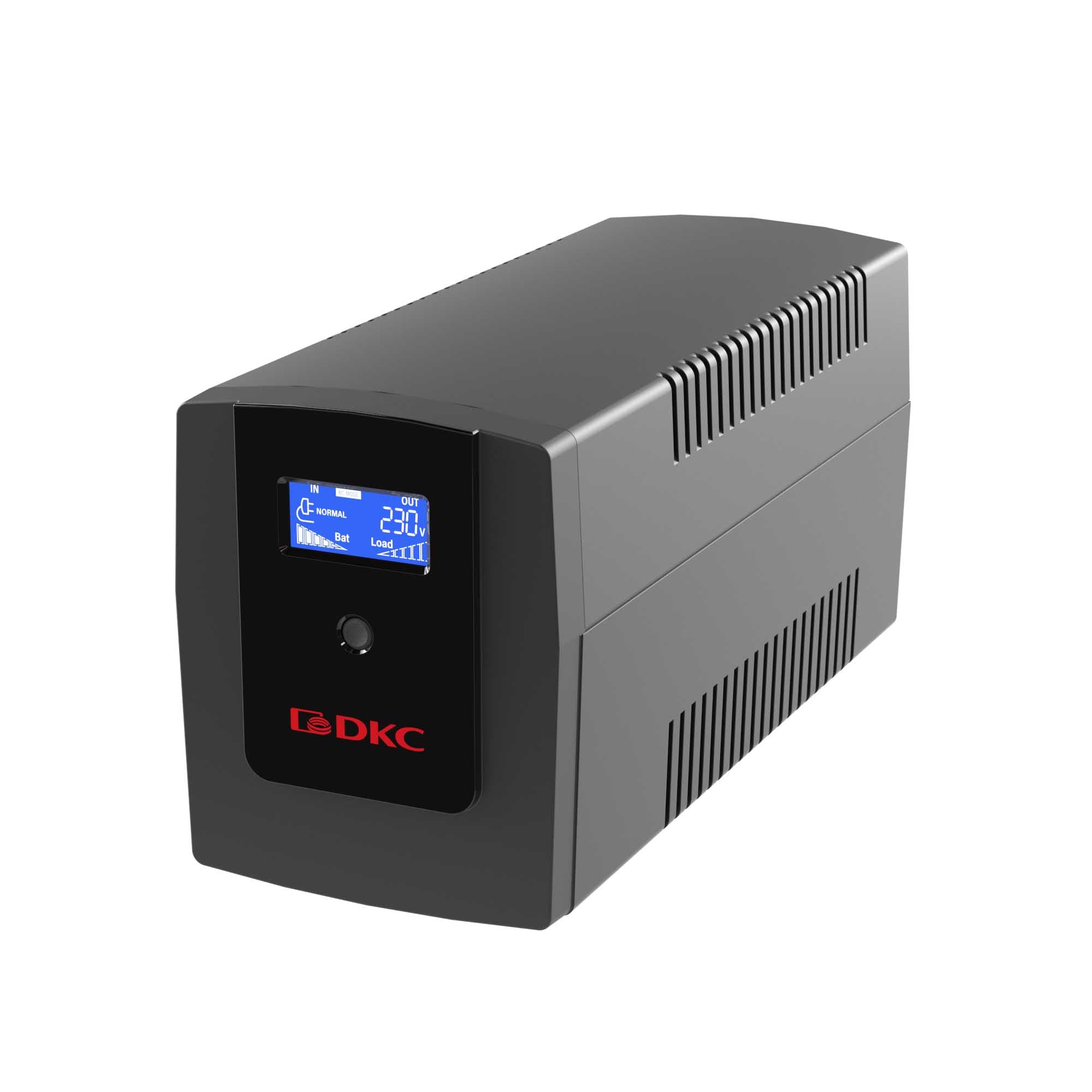 Источник бесперебойного питания line-interactive, Инфо Элсиди (Info LCD) 1200 ВА/720 Вт, 1/1, 4xIEC C13, USB + RJ45, LCD, 2x7Aч