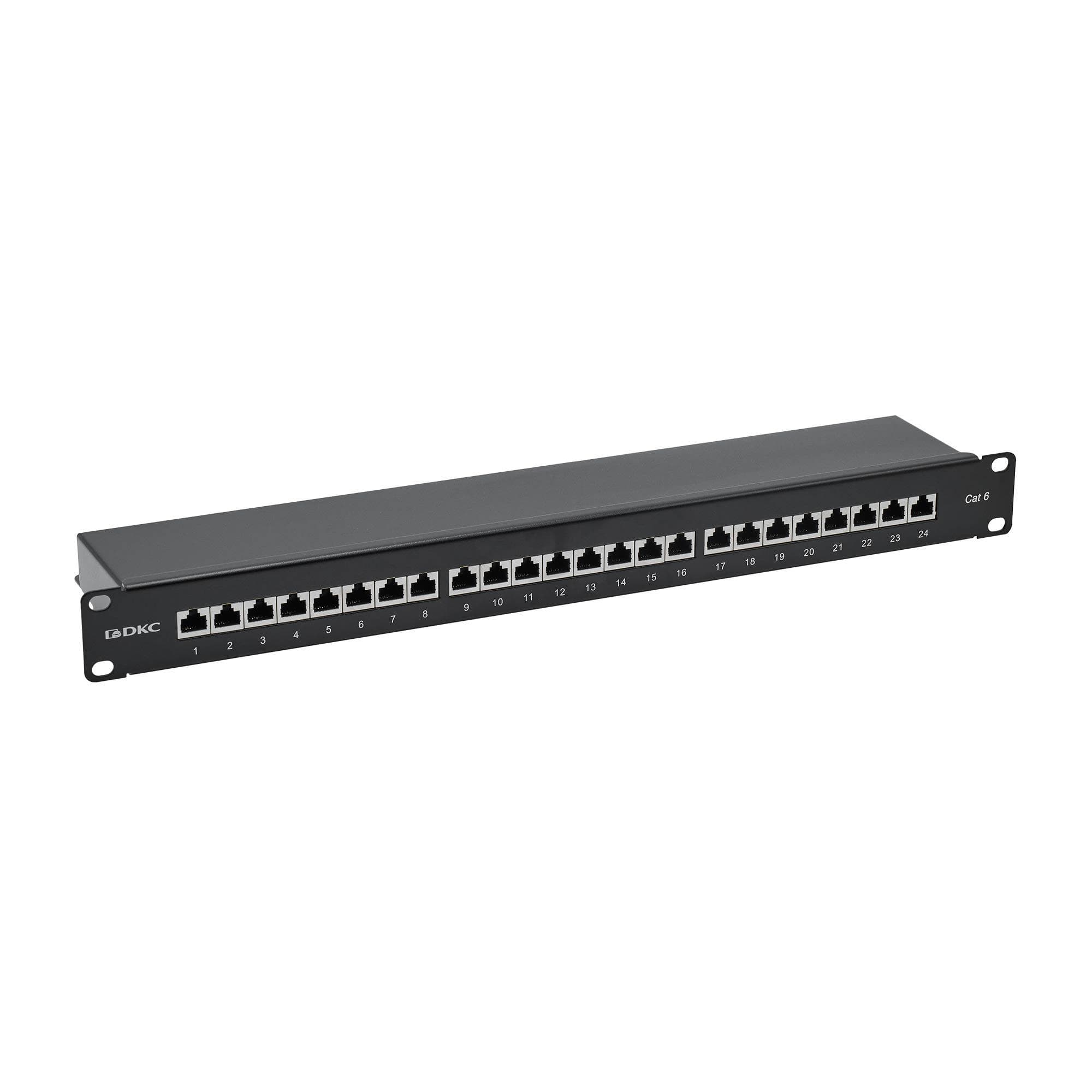 Патч-панель 19'.1U. CAT6. 24 порта RJ45. экранированная