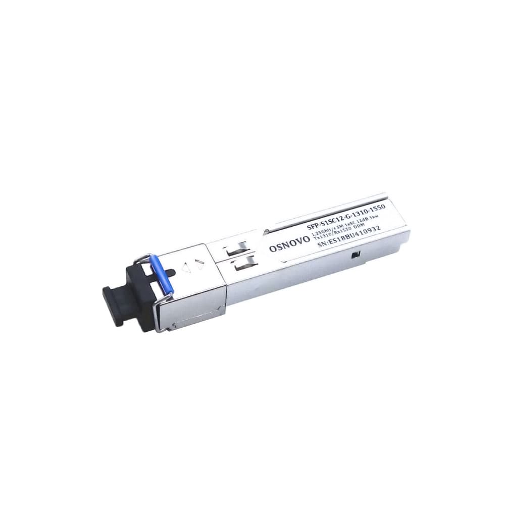 Модуль SFP 1хSC, 1.25 Гб/c, 12 дБ, DDM Tx:1310/Rx:1550 нм, до 3 км