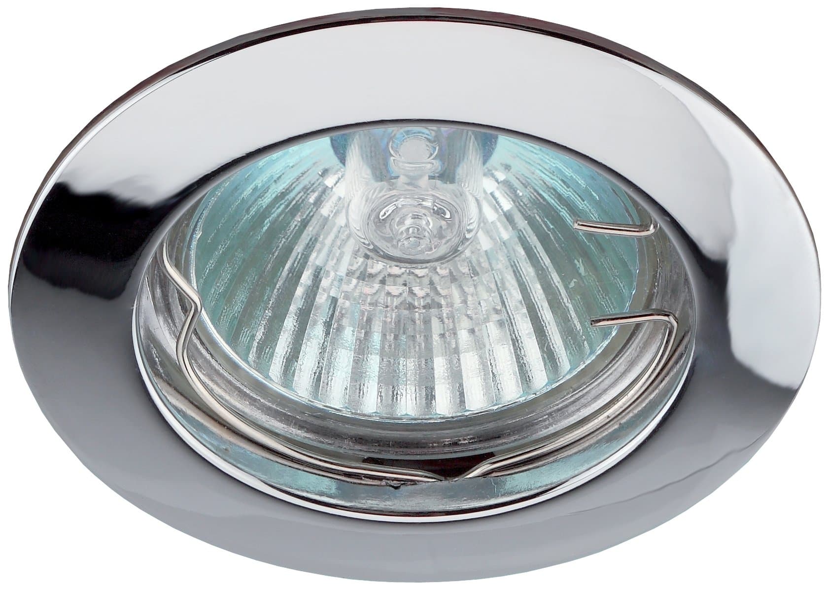 Светильник встраиваемый литой MR16 KL1 CH ,12V, 50W хром (100/3000)