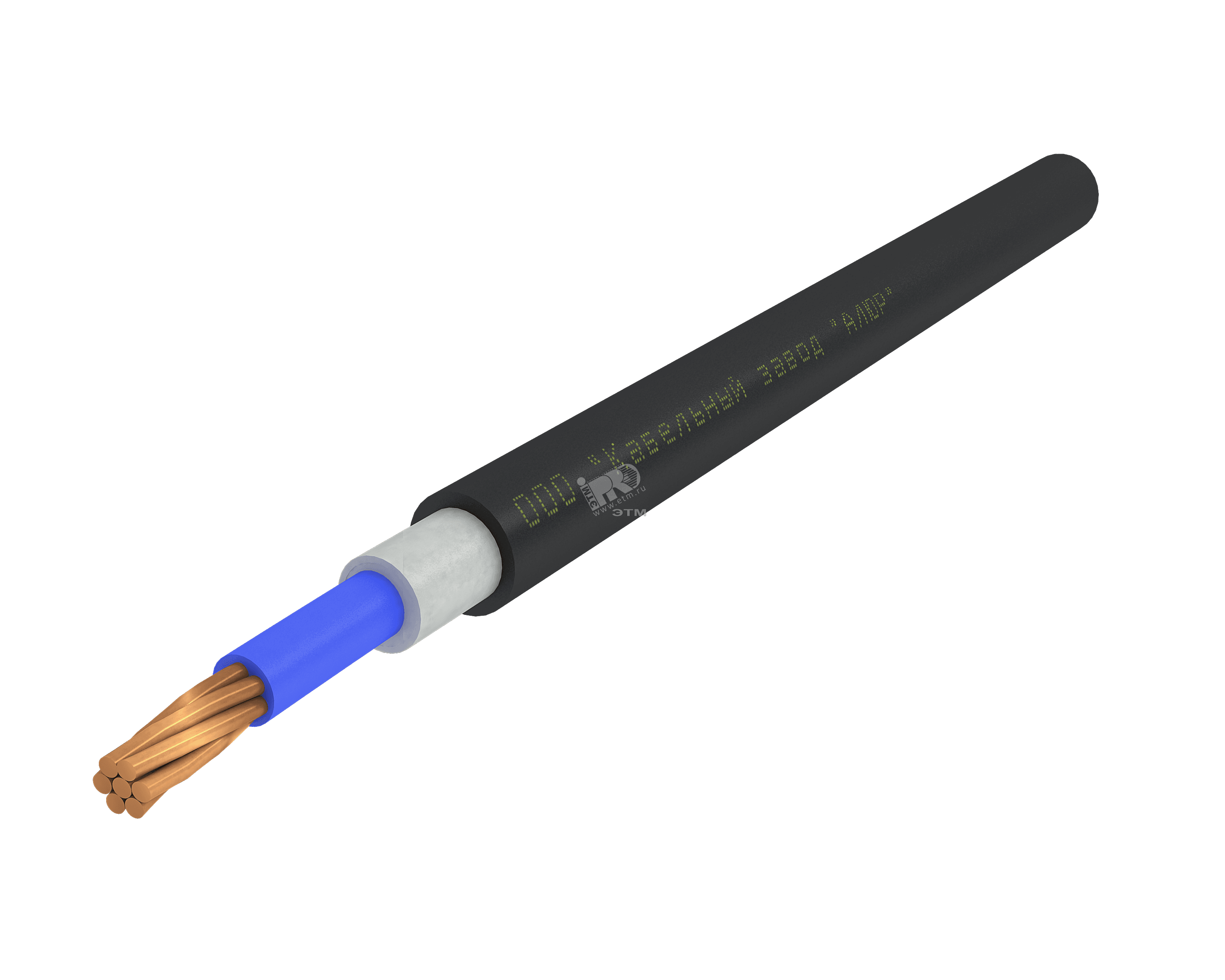 Кабель силовой ППГнг(А)-HF 1х240мк (N)-1 многопроволочный синий (барабан)