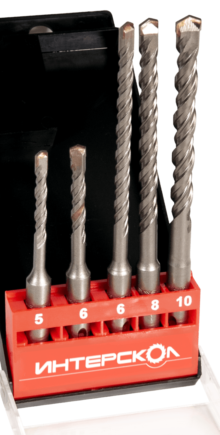Набор буров PLUS (5PCS) 5,6х110, 6,8х160, 10х160