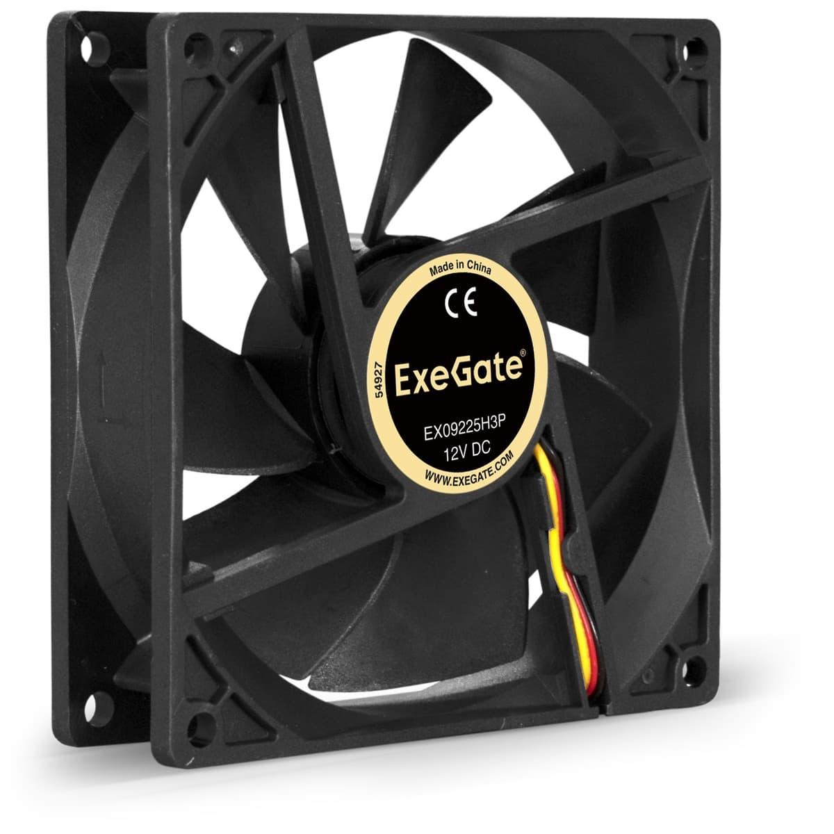 Вентилятор для корпуса 12В DC, 92x92x25 мм, 3pin, 2100RPM, 25dBA, гидродинамический подшипник