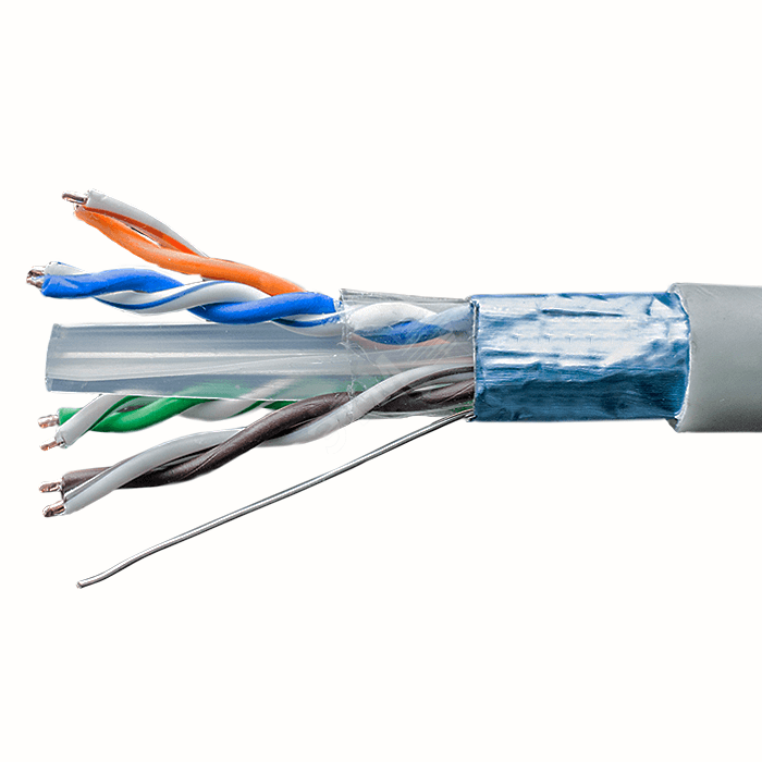 Витая пара F/UTP Cat 6 4х2х0.54 IN Cu (FTP 4x2x0.54 6 In/Cu)